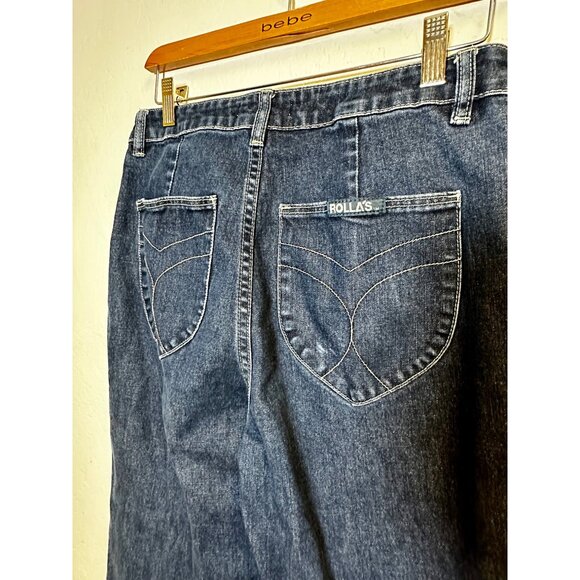 Rolla’s Eastcoast Flare High Rise Flared Jeans Blue Size 30 (Aussie 12) Retro 70 - Picture 5 of 9